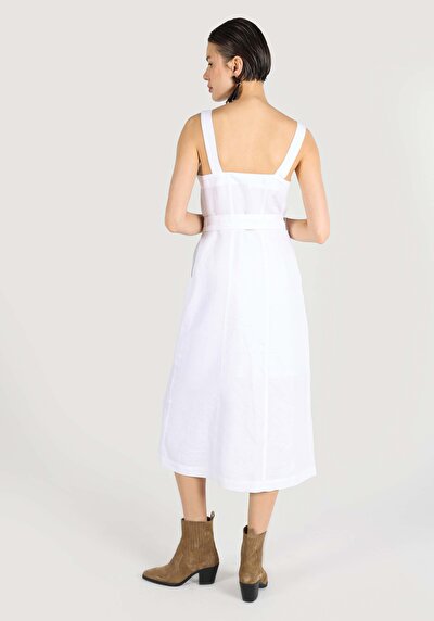 صورة من أبيض للنساء فستان