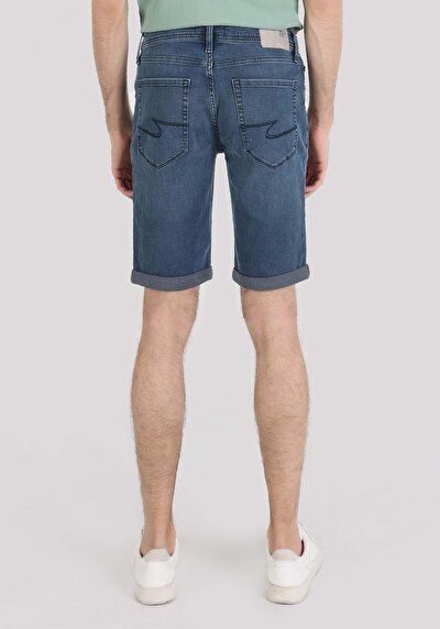 اعرض التفاصيل لـ مستقيم  خصر منخفض للرجال الدنيم جينز شورت