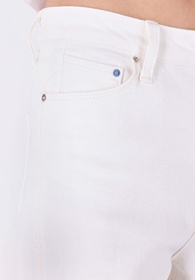 صورة من عادي الخصر حذاء نسائي جينز أبيض