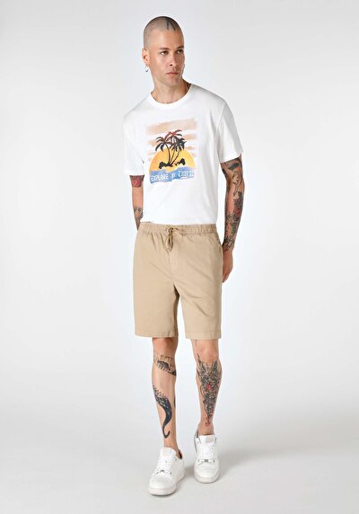 اعرض التفاصيل لـ شورت رجالي بني متوسط الخصر مقاس عادي Cl1064127