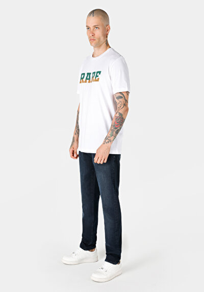 اعرض التفاصيل لـ عادي قصة رقبة مستديرة رجالي أبيض كم قصير تي شيرت