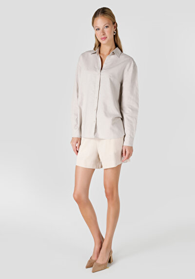 اعرض التفاصيل لـ بيج للنساء قميص  كم طويل