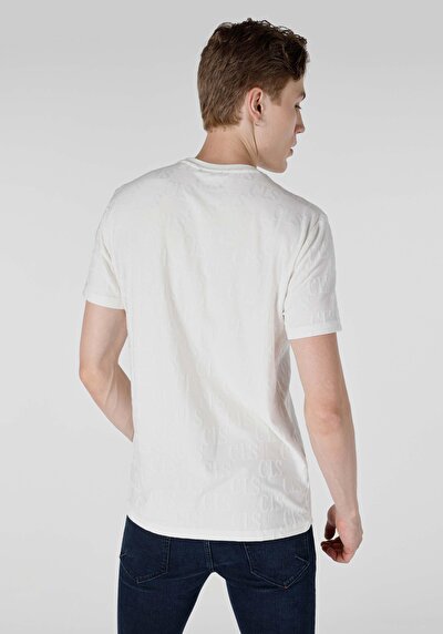 اعرض التفاصيل لـ عادي قصة رقبة مستديرة رجالي أبيض كم قصير تي شيرت