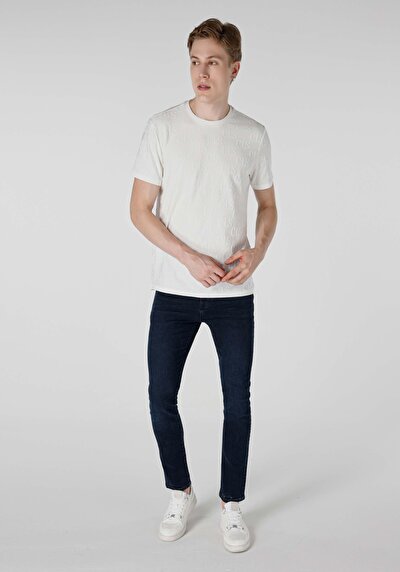 اعرض التفاصيل لـ عادي قصة رقبة مستديرة رجالي أبيض كم قصير تي شيرت