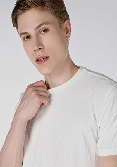 اعرض التفاصيل لـ عادي قصة رقبة مستديرة رجالي أبيض كم قصير تي شيرت