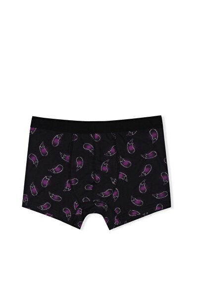 صورة من مودرن فيت مطبوع رجالي أسود بوكسر