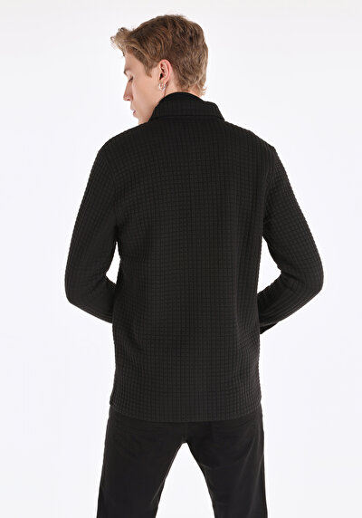 اعرض التفاصيل لـ أسود للرجال جاكيت سترة