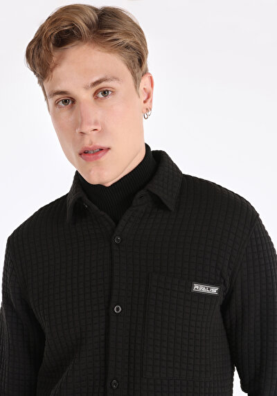 اعرض التفاصيل لـ أسود للرجال جاكيت سترة