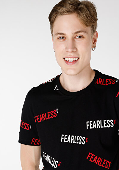 اعرض التفاصيل لـ عادي قصة رقبة مستديرة رجالي أسود كم قصير تي شيرت