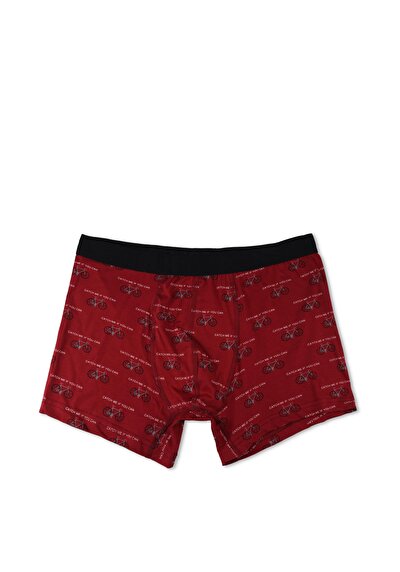 صورة من مودرن  المطبوعة للرجال بورجوندي بوكسر