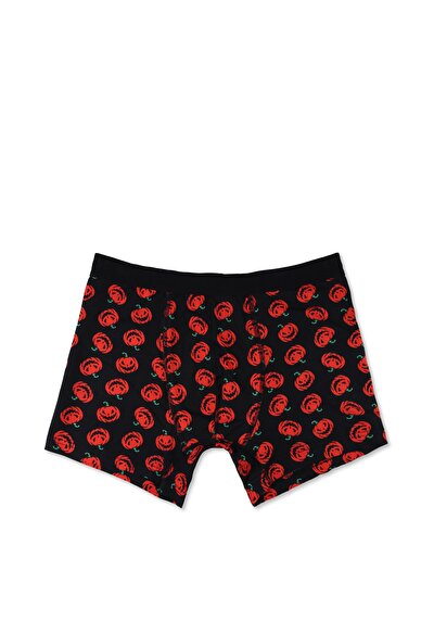 صورة من مودرن فيت مطبوع رجالي أسود بوكسر