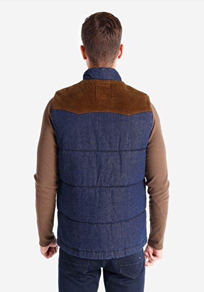 اعرض التفاصيل لـ   ياقة القاضي سترة زرقاء للرجال