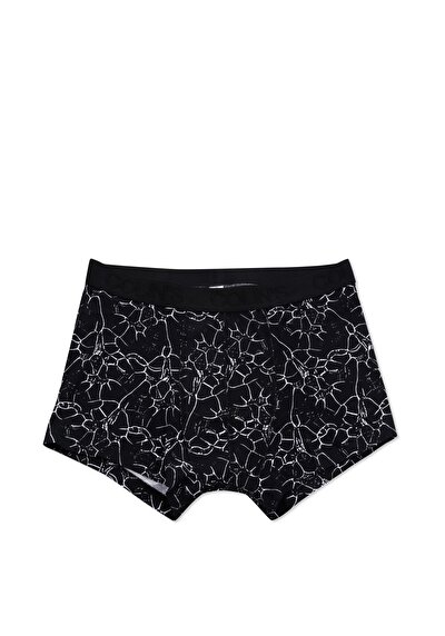 صورة من مودرن فيت مطبوع رجالي أسود بوكسر