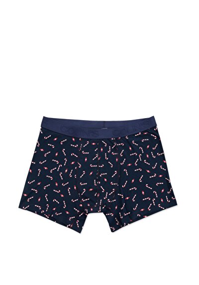 صورة من مودرن  المطبوعة رجالي الأزرق الداكن الملاكم