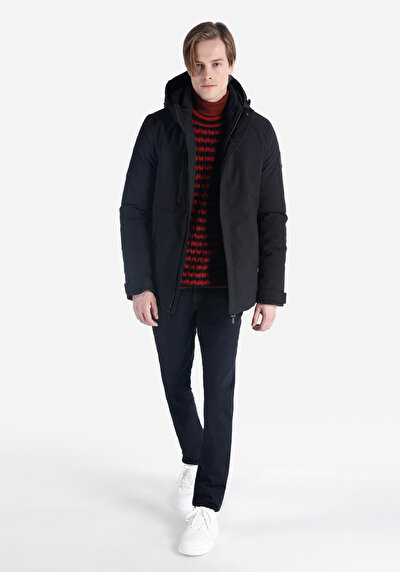 اعرض التفاصيل لـ أسود للرجال جاكيت