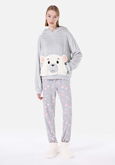 صورة من رمادي للنساء بلوز