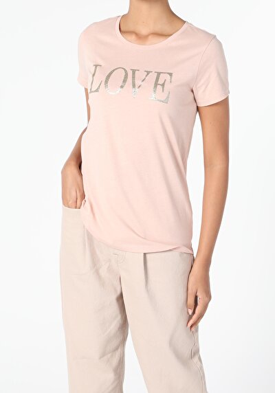 اعرض التفاصيل لـ وردي للنساء تي شيرت بأكمام قصيرة