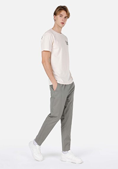 اعرض التفاصيل لـ مقاس عادي رقبة مستديرة مستقيم تي شيرت رجالي بيج كم قصير