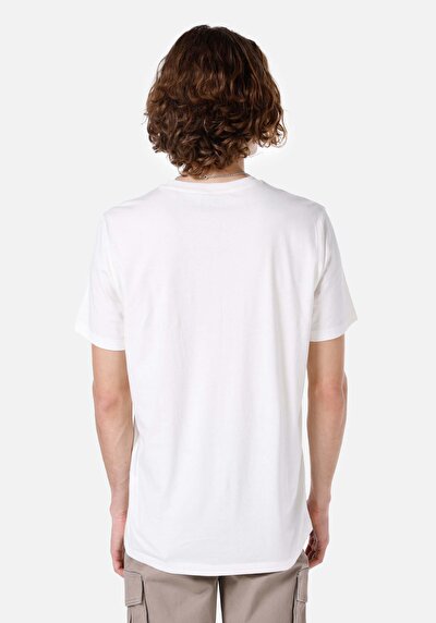 صورة من أبيض للرجال تي شيرت بأكمام قصيرة