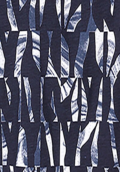 اعرض التفاصيل لـ   رقبة مستديرة مطبوعة رجالي أزرق كحلي كم قصير تي شيرت