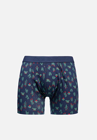 صورة من مودرن فيت رجالي أزرق داكن بوكسر