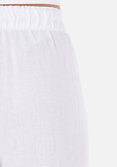 اعرض التفاصيل لـ عادي بقصة رفع الخصر ساق واسعة نسائي بنطلون أبيض