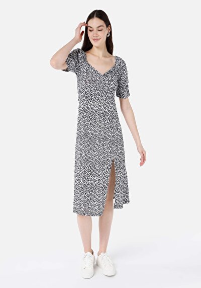 صورة من عادي فستان بطيخ أسود نسائي