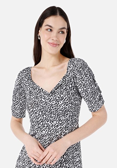 صورة من عادي فستان بطيخ أسود نسائي