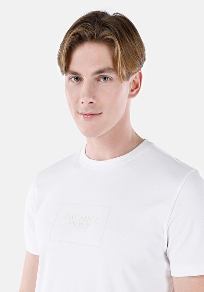 اعرض التفاصيل لـ عادي قصة رقبة مستديرة رجالي أبيض كم قصير تي شيرت