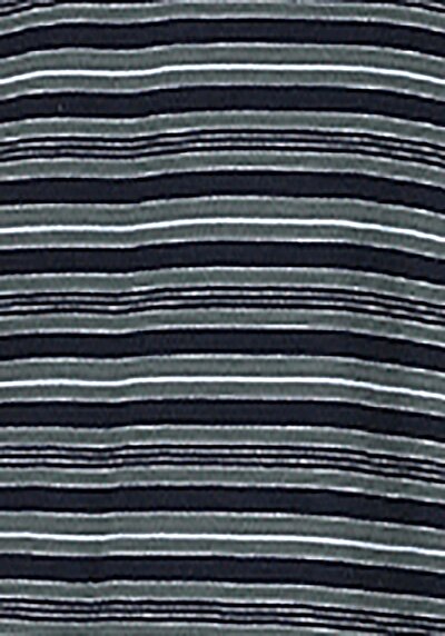 اعرض التفاصيل لـ   رقبة مستديرة مخطط رجالي أزرق كحلي كم قصير تي شيرت