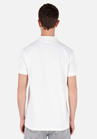 صورة من بولو الرقبة مستقيم رجالي أبيض كم قصير تي شيرت