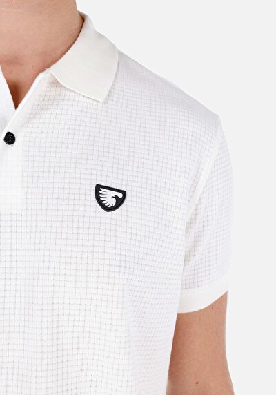 اعرض التفاصيل لـ   بولو الرقبة مستقيم رجالي أبيض كم قصير تي شيرت