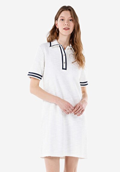 صورة من أبيض للنساء فستان