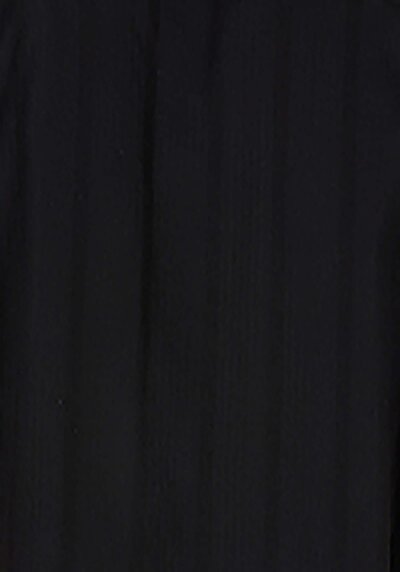 اعرض التفاصيل لـ قميص عادي رقبة مستقيم رجالي أسود كم قصير قميص