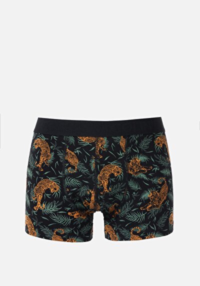 صورة من مودرن فيت مطبوع رجالي أسود بوكسر