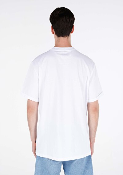 اعرض التفاصيل لـ كومفورت فيت رقبة مستديرة مستقيم تي شيرت رجالي أبيض بأكمام قصيرة