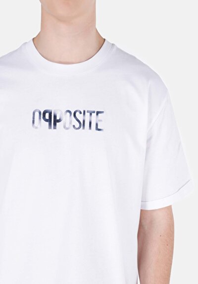 اعرض التفاصيل لـ كومفورت فيت رقبة مستديرة مستقيم تي شيرت رجالي أبيض بأكمام قصيرة