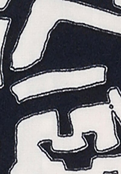 اعرض التفاصيل لـ قميص عادي رقبة مطبوع رجالي أزرق كحلي كم قصير قميص