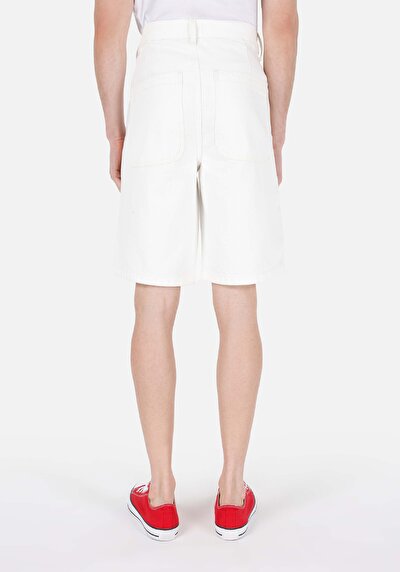 اعرض التفاصيل لـ   الخصر مستقيم شورت جينز طبيعي للرجال