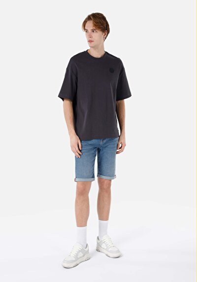 اعرض التفاصيل لـ تي شيرت أنثراسايت بأكمام قصيرة للرجال أنثراسايت