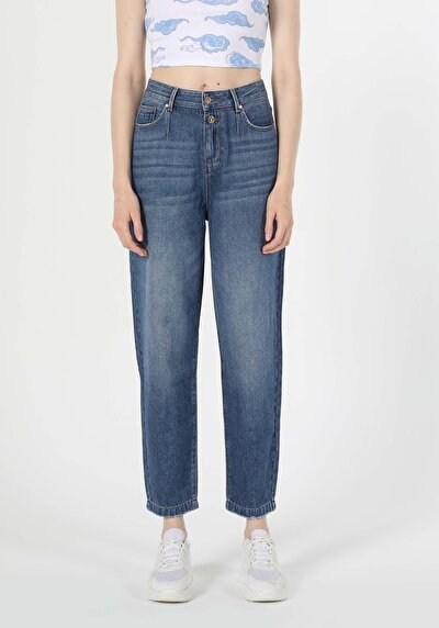 اعرض التفاصيل لـ مترهل  ارتفاع الخصر تضييق الساق الجينز النسائي