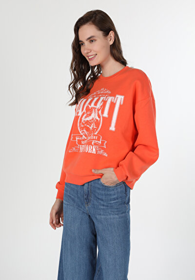 صورة من برتقالي للنساء بلوز