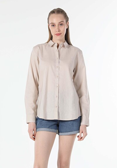 اعرض التفاصيل لـ بيج للنساء قميص  كم طويل