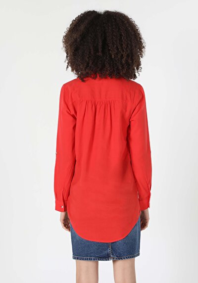 صورة من مرجاني للنساء قميص كم طويل