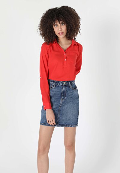 اعرض التفاصيل لـ مرجاني للنساء قميص  كم طويل