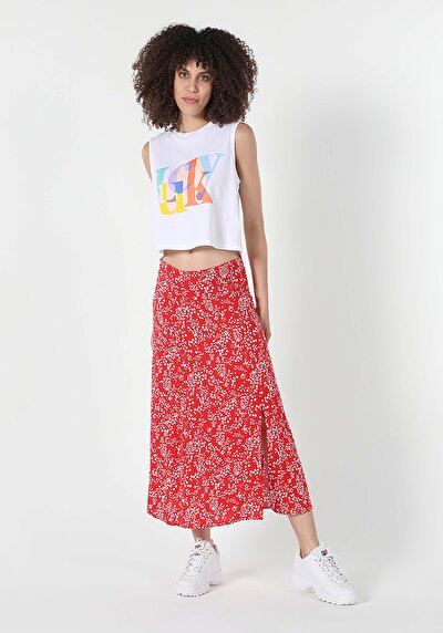 اعرض التفاصيل لـ أحمر للنساء تنورة