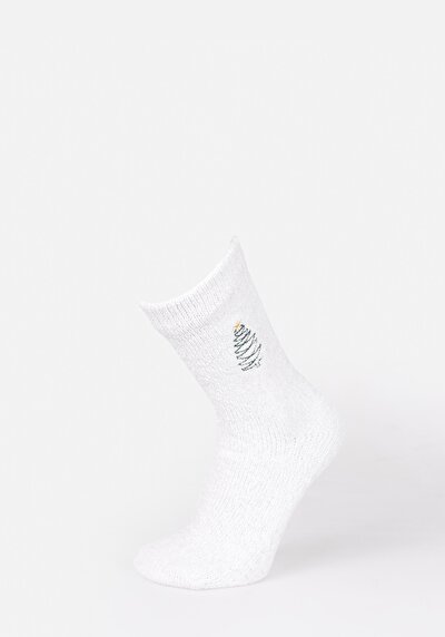 صورة من أبيض للنساء جوارب