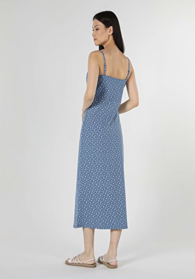 صورة من أزرق للنساء فستان