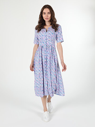 صورة من متعدد الألوان للنساء فستان