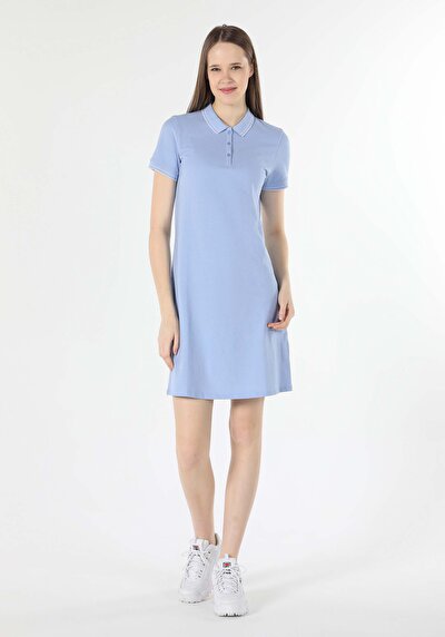 اعرض التفاصيل لـ أزرق للنساء فستان